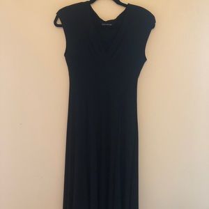 Jones New York black slinky fit and flare dress